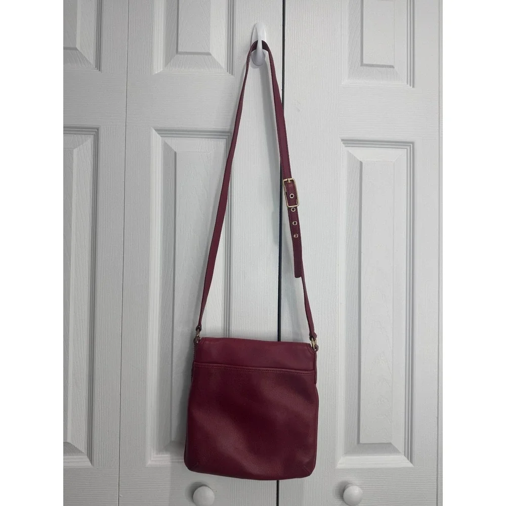 Coach Legacy‎ 9592 Flap Crossbody Bag Women's Red Leather Messenger Handbag